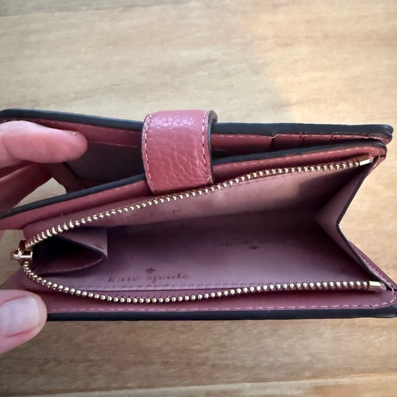Kate Spade Outlet RaspberryTextured Wallet - Picture 6 of 11
